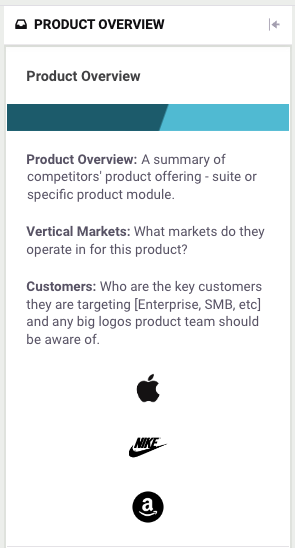 Product Overview Card
