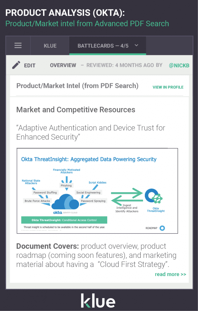 Product Analysis Advanced Google PDF search Okta