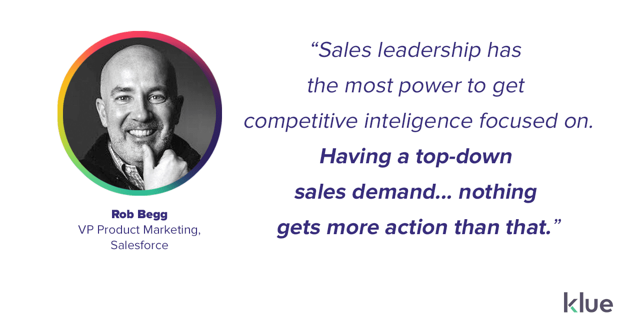 Sales leadership drives demand for competitive intelligence