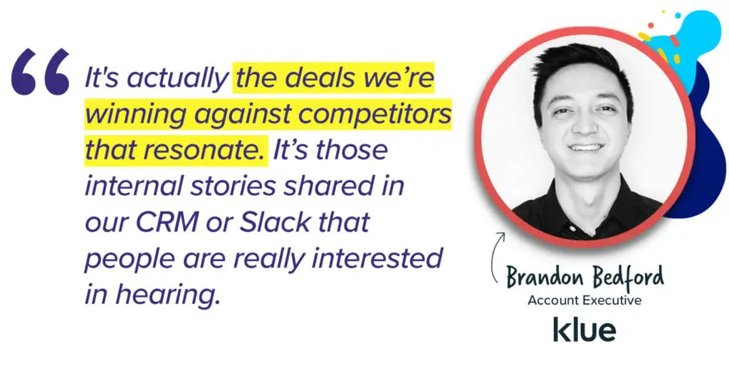 Klue account executive brandon bedford breaks down the best content for a competitive newsletter