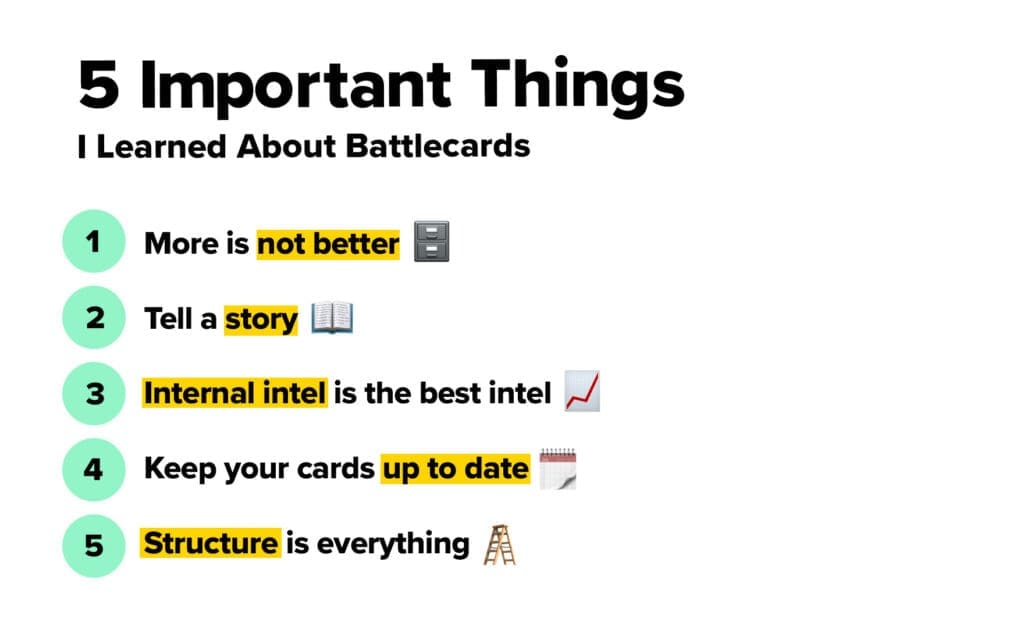 battlecard examples