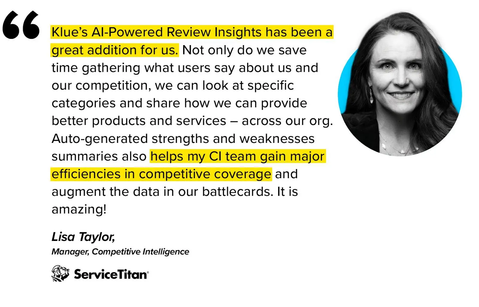 How Klue's AI powered competitive intelligence helps Lisa Taylor understand her competitors' strengths and weaknesses more efficiently.